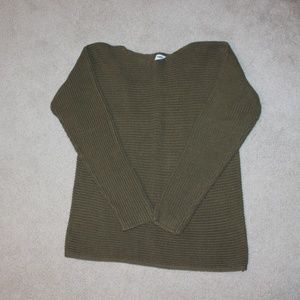 Old Navy Boat Neck Cable Knit Tunic Sweater